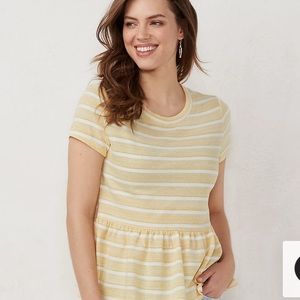 LC Lauren Conrad peplum top